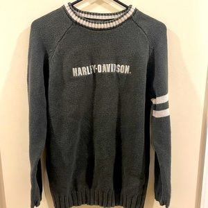 Harley Davidson Vintage (1990s)‎ Cotton Blend Knit Crewneck Sweater Men’s Sz Sm